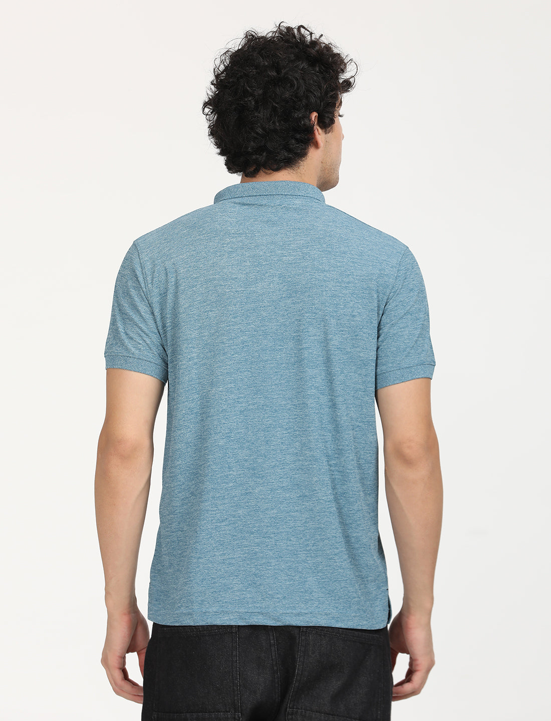 Coral Blue  Polo Active Wear T-shirts