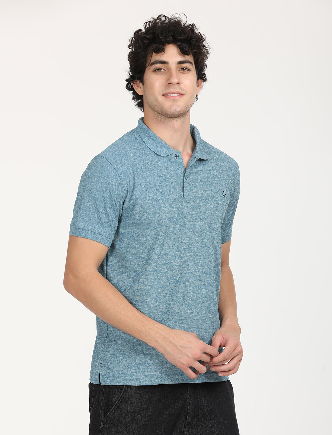 Coral Blue  Polo Active Wear T-shirts