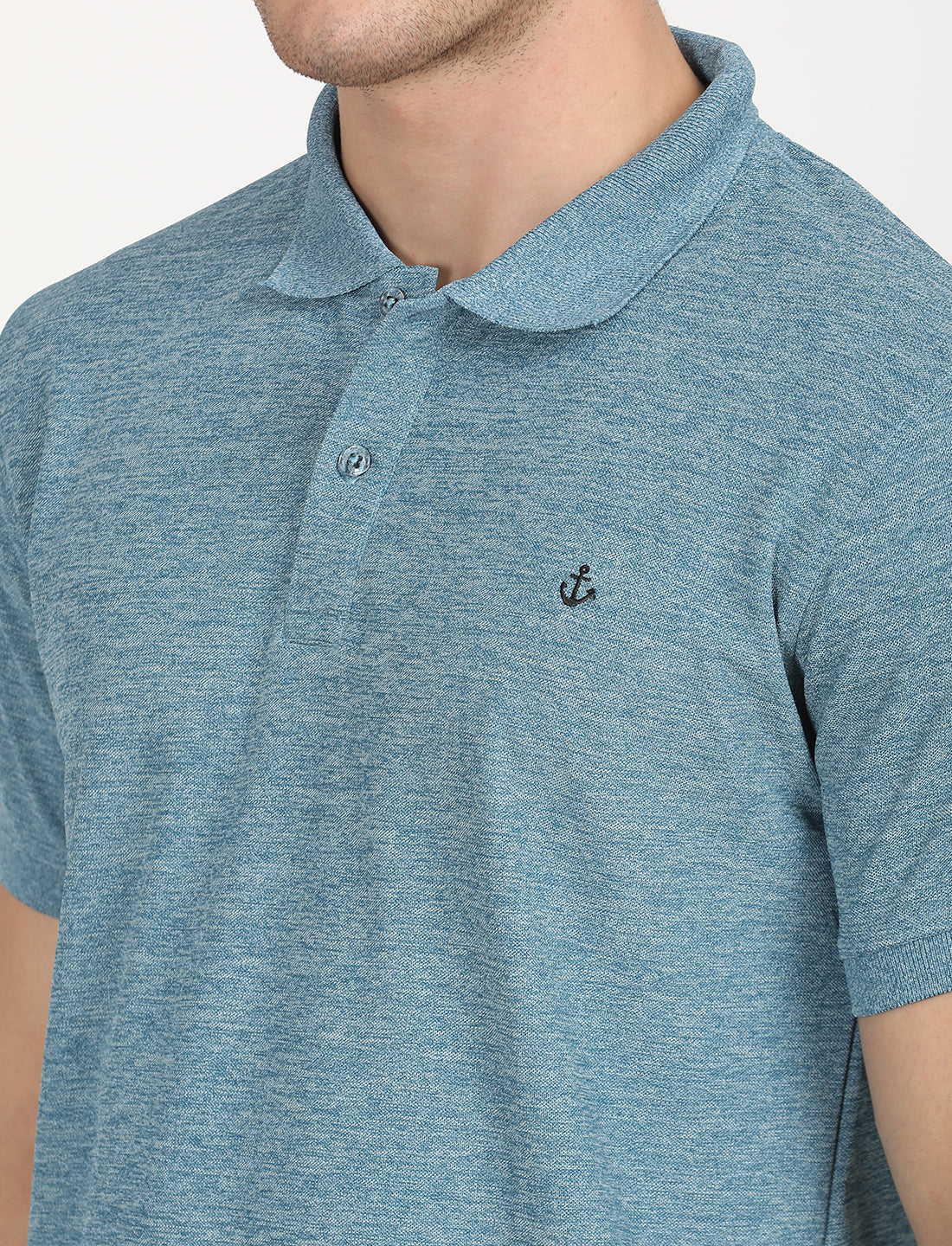 Coral Blue  Polo Active Wear T-shirts