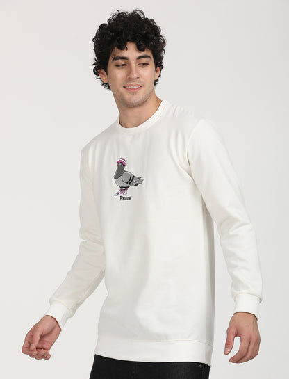 Peace Cream Sweat T-shirt