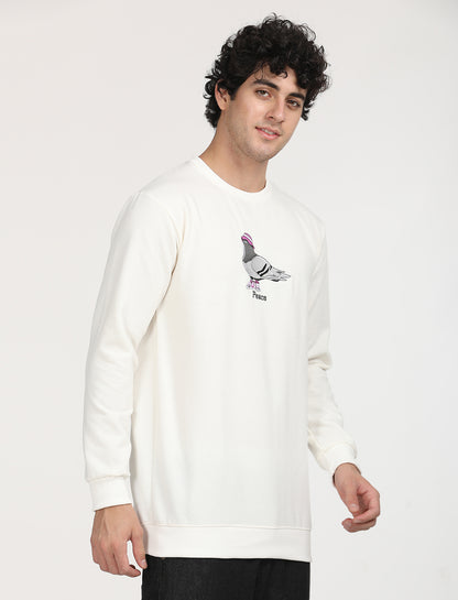 Peace Cream Sweat T-shirt