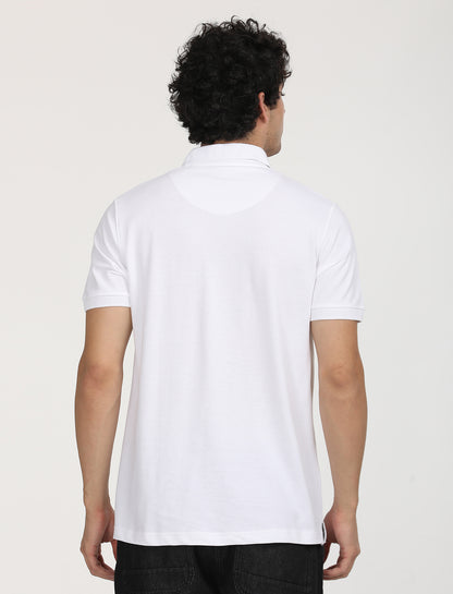 White Plain Polo T-shirt