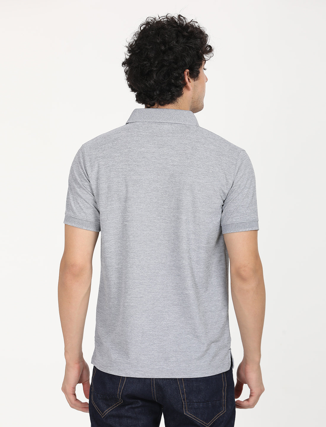 Light Grey  Polo Active Wear T-shirts