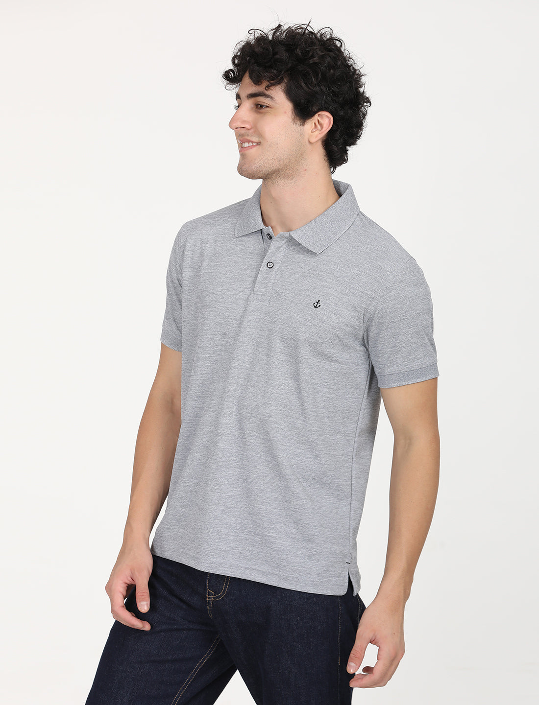 Light Grey  Polo Active Wear T-shirts