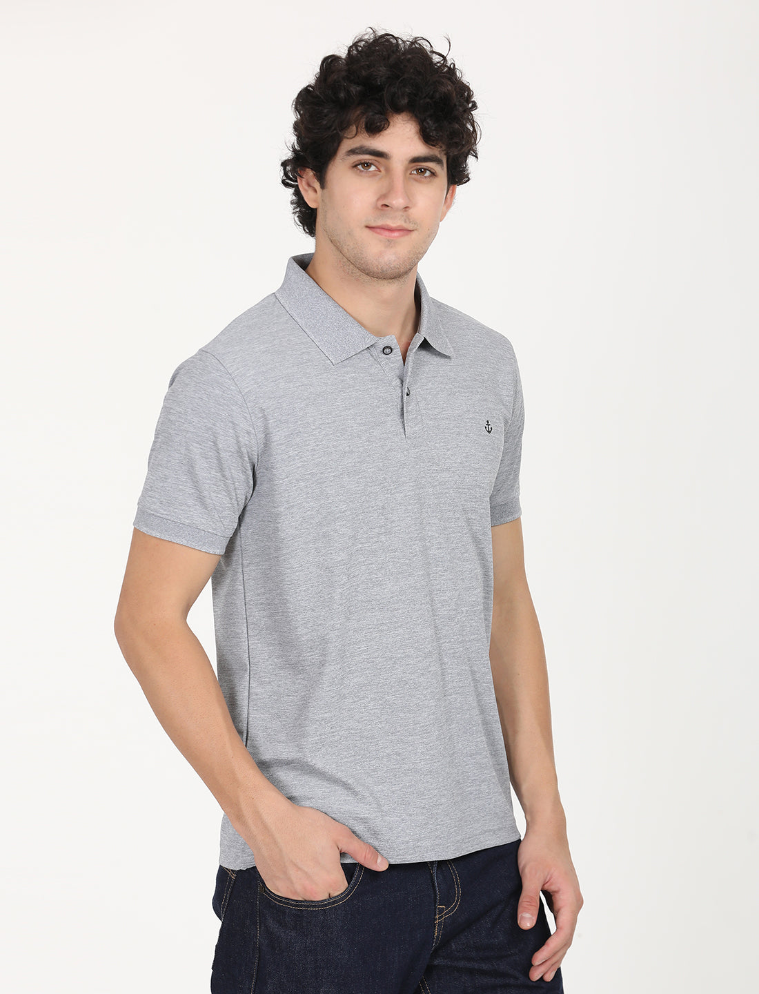 Light Grey  Polo Active Wear T-shirts