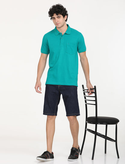 Persian Green Polo T-Shirt