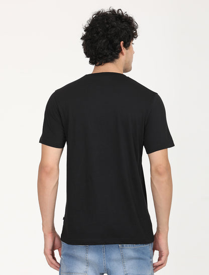 Graphical California Black Crew Neck T-shirt