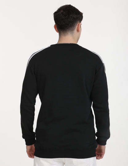 Imported Black Full Sleeve Crew Neck T-Shirt