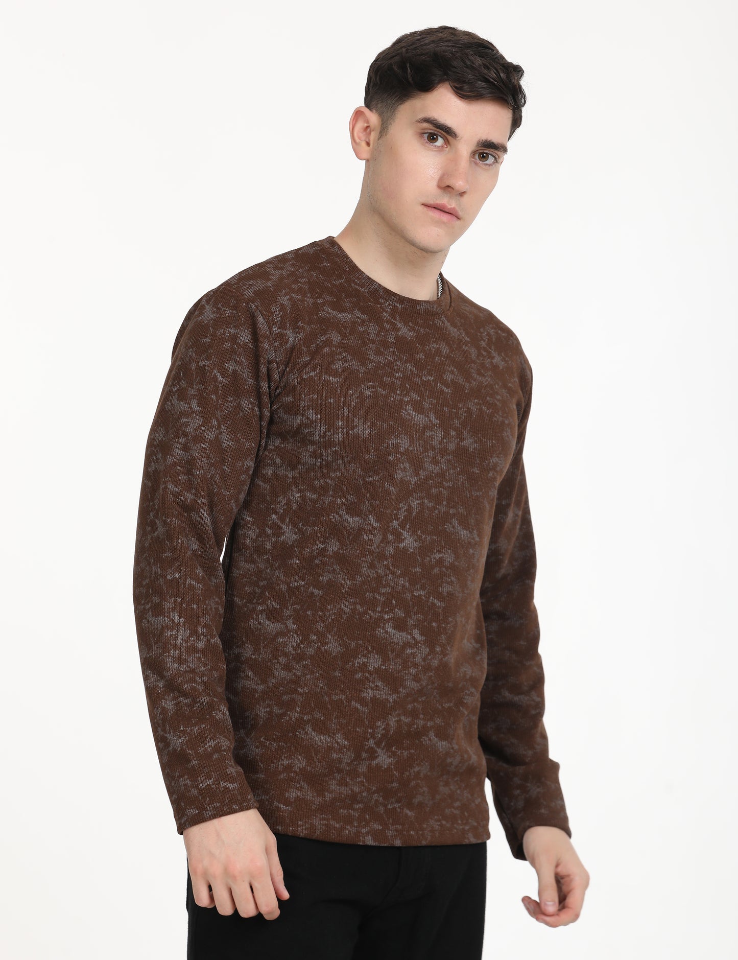 Walnut Brown printed T-shirt