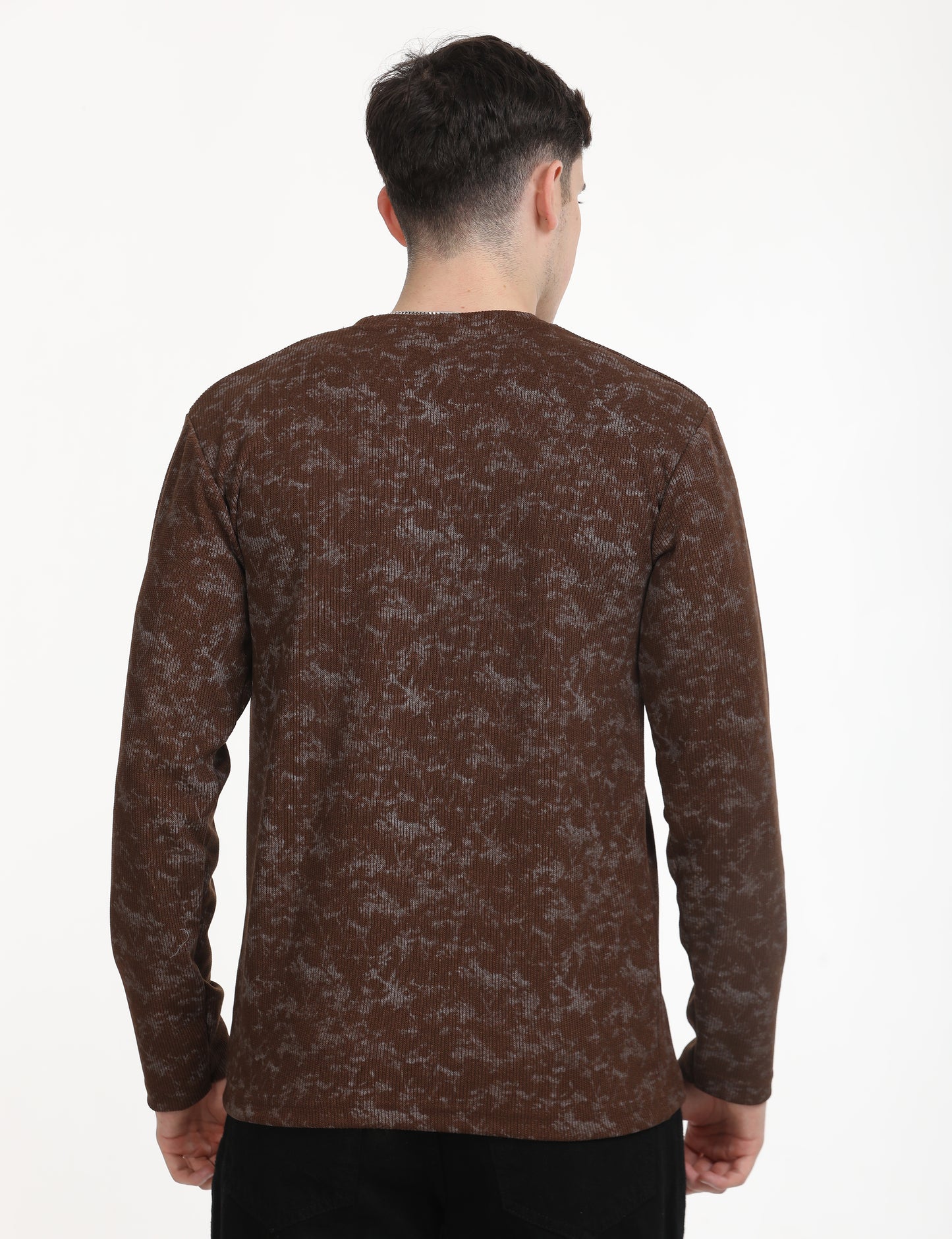 Walnut Brown printed T-shirt