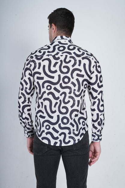 Abstract Printed Shirt