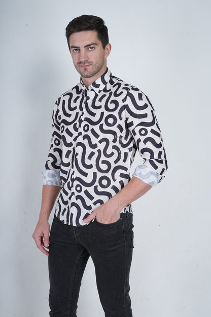 Abstract Printed Shirt