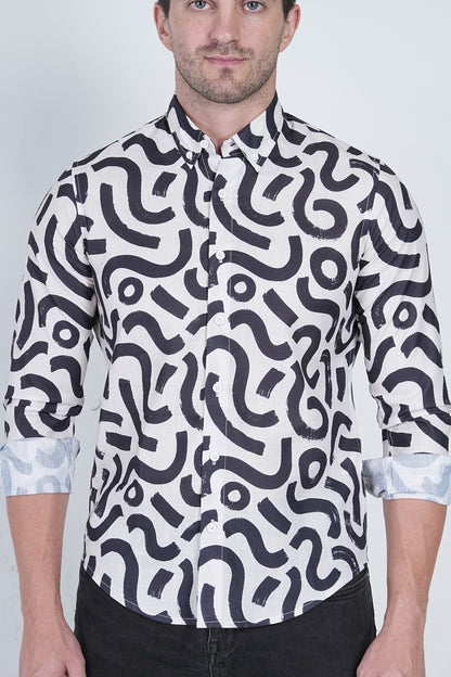 Abstract Printed Shirt