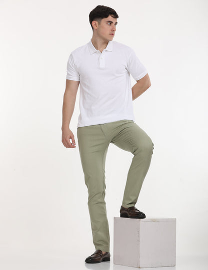 Linen P Green  Trouser