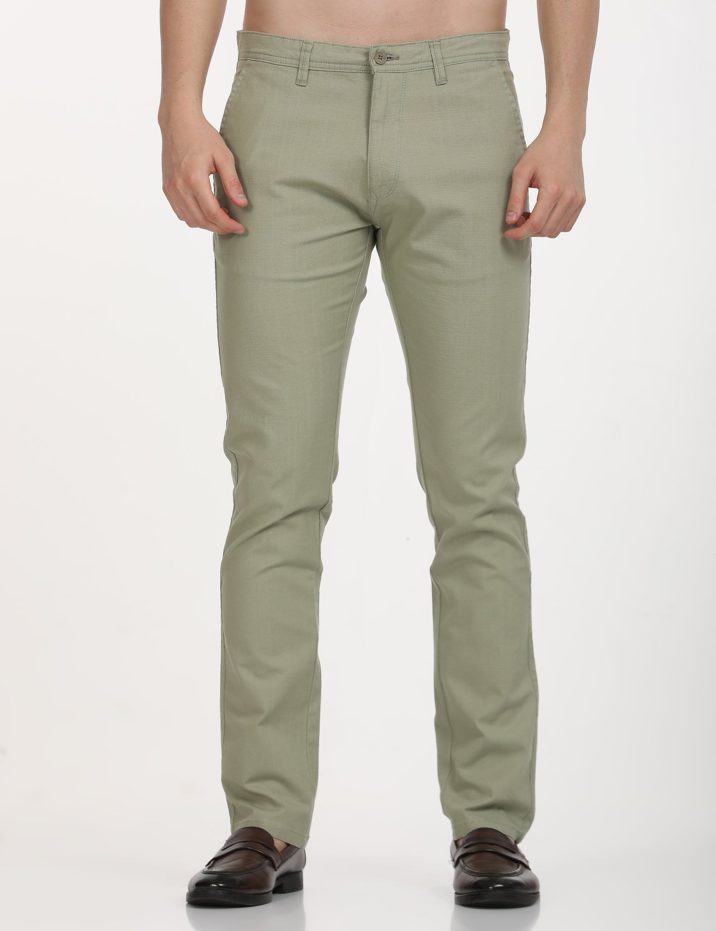 Linen P Green  Trouser