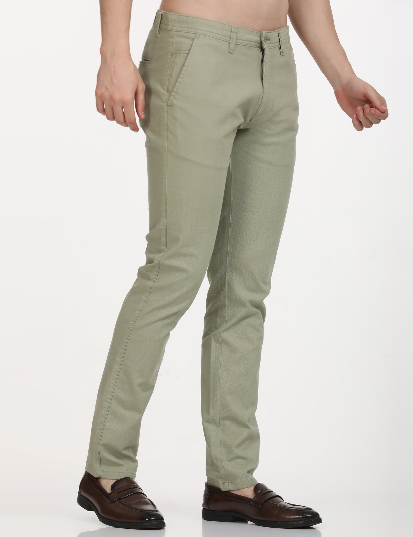 Linen P Green  Trouser