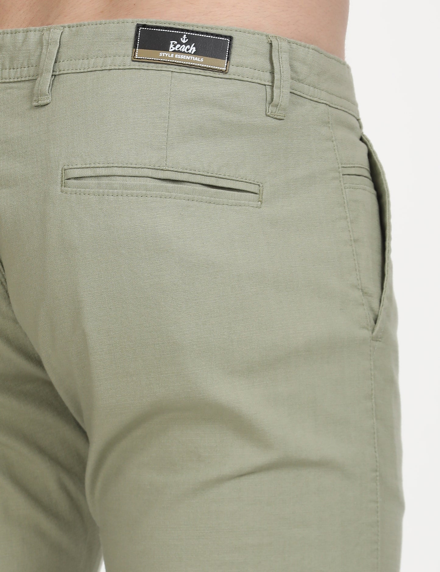 Linen P Green  Trouser