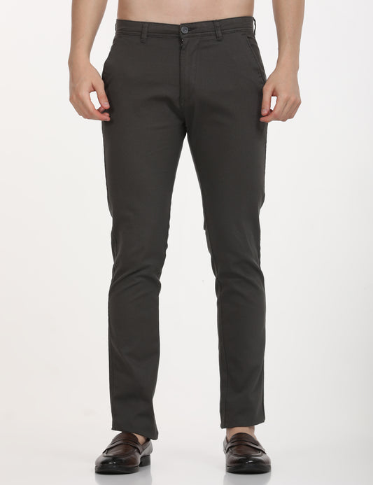 Dobby Dark Grey Trouser