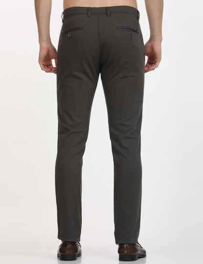 Dobby Dark Grey Trouser