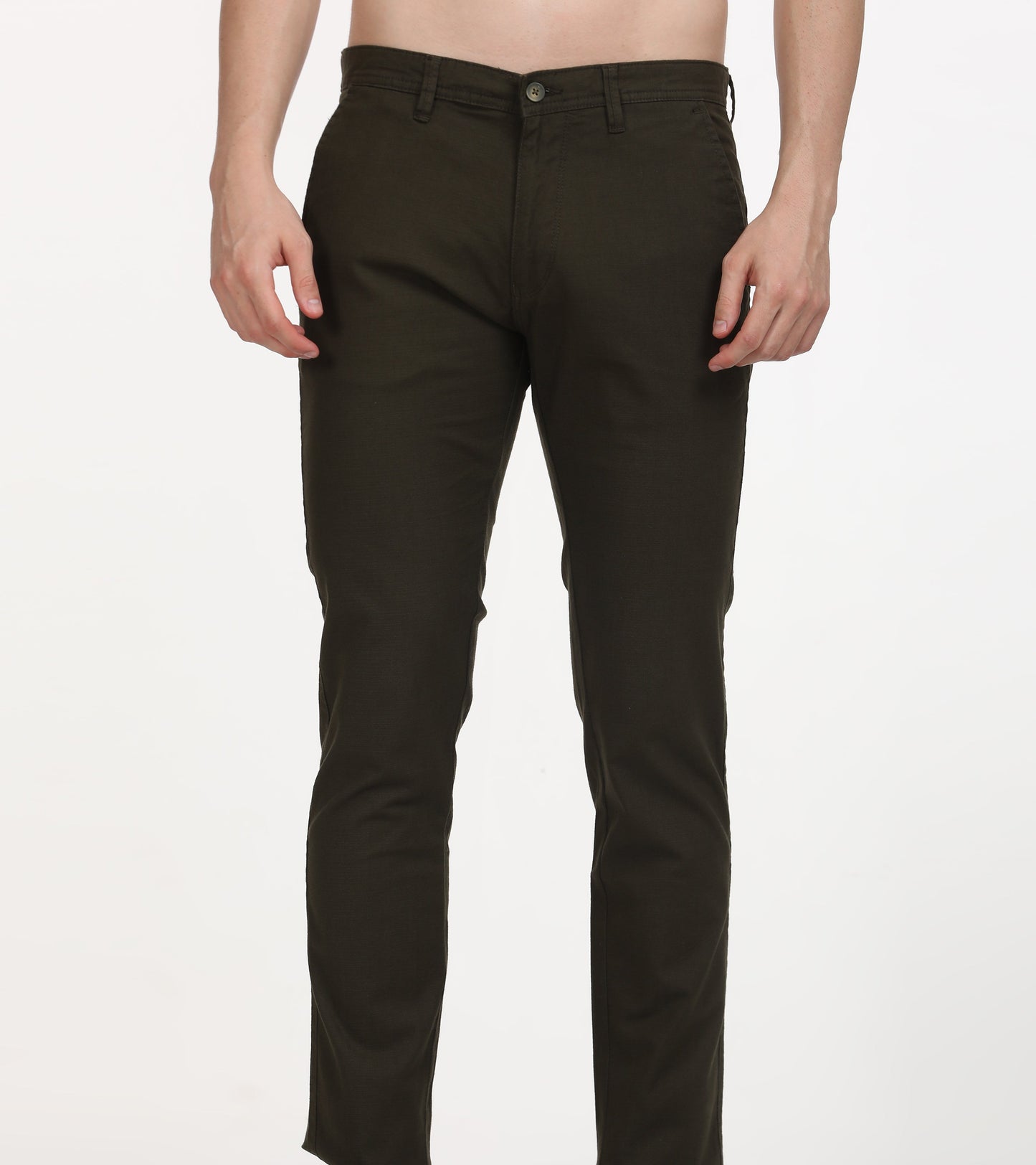 Linen M Green  Trouser