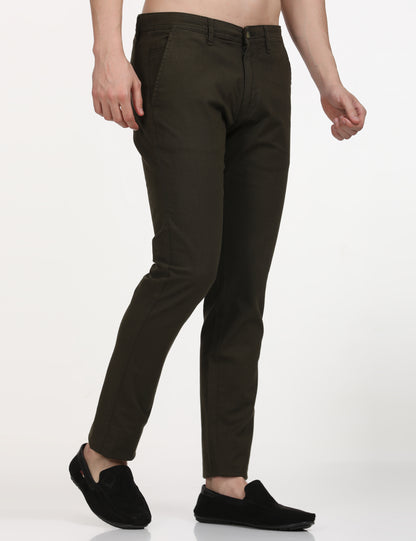 Linen M Green  Trouser