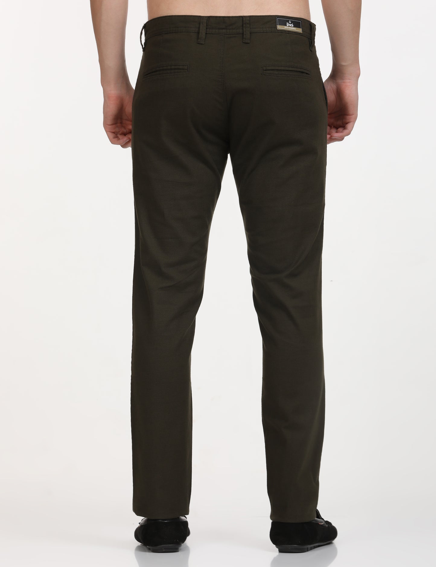 Linen M Green  Trouser