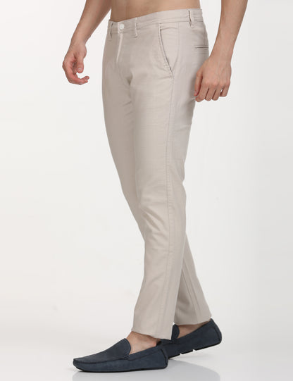 Linen Cream Trouser