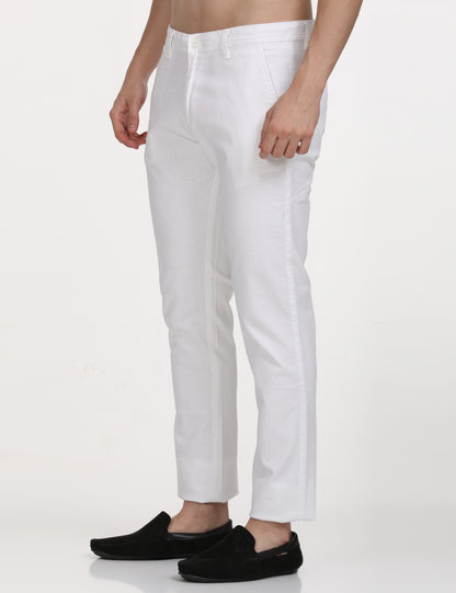 Linen White  Trouser