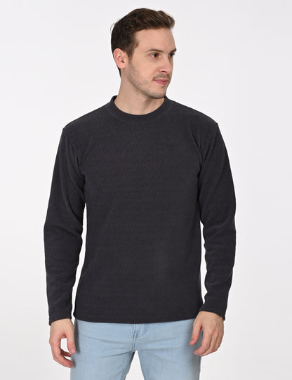 Imported Milange Full Sleeve Crew Neck T-shirt