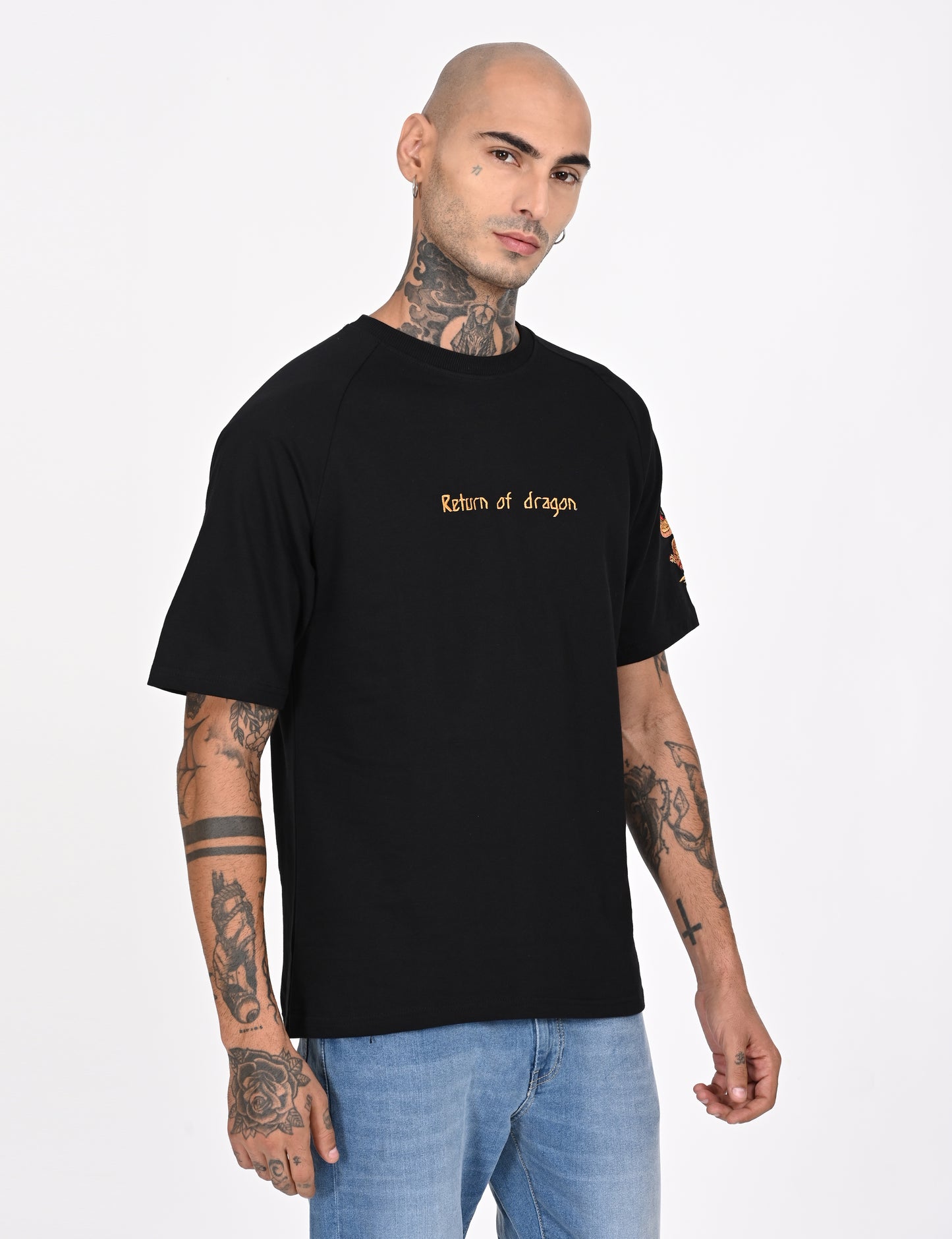 Dragon black over sized T-shirt