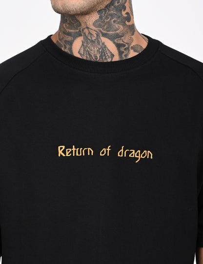 Dragon black over sized T-shirt