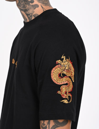 Dragon black over sized T-shirt