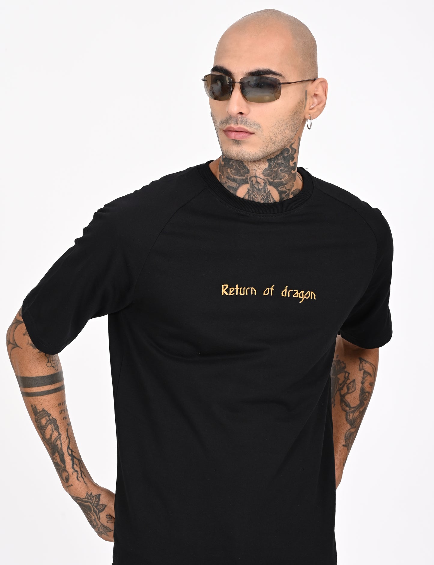 Dragon black over sized T-shirt