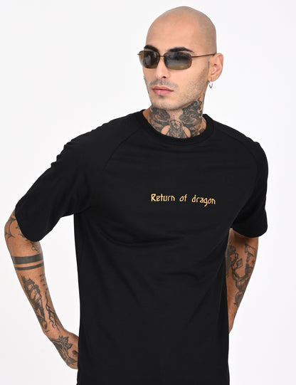 Dragon black over sized T-shirt