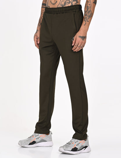 Olive Green Active Wear Track Pant