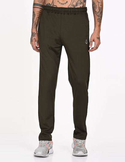 Olive Green Active Wear Track Pant