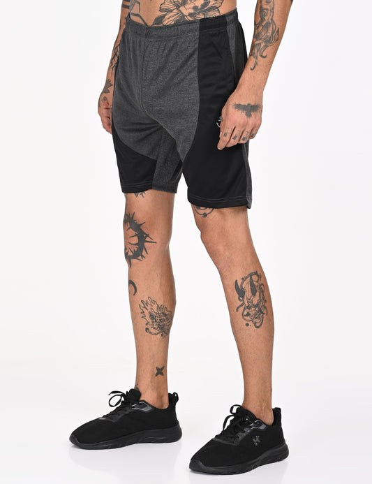 Dark Grey Active Wear Shorts