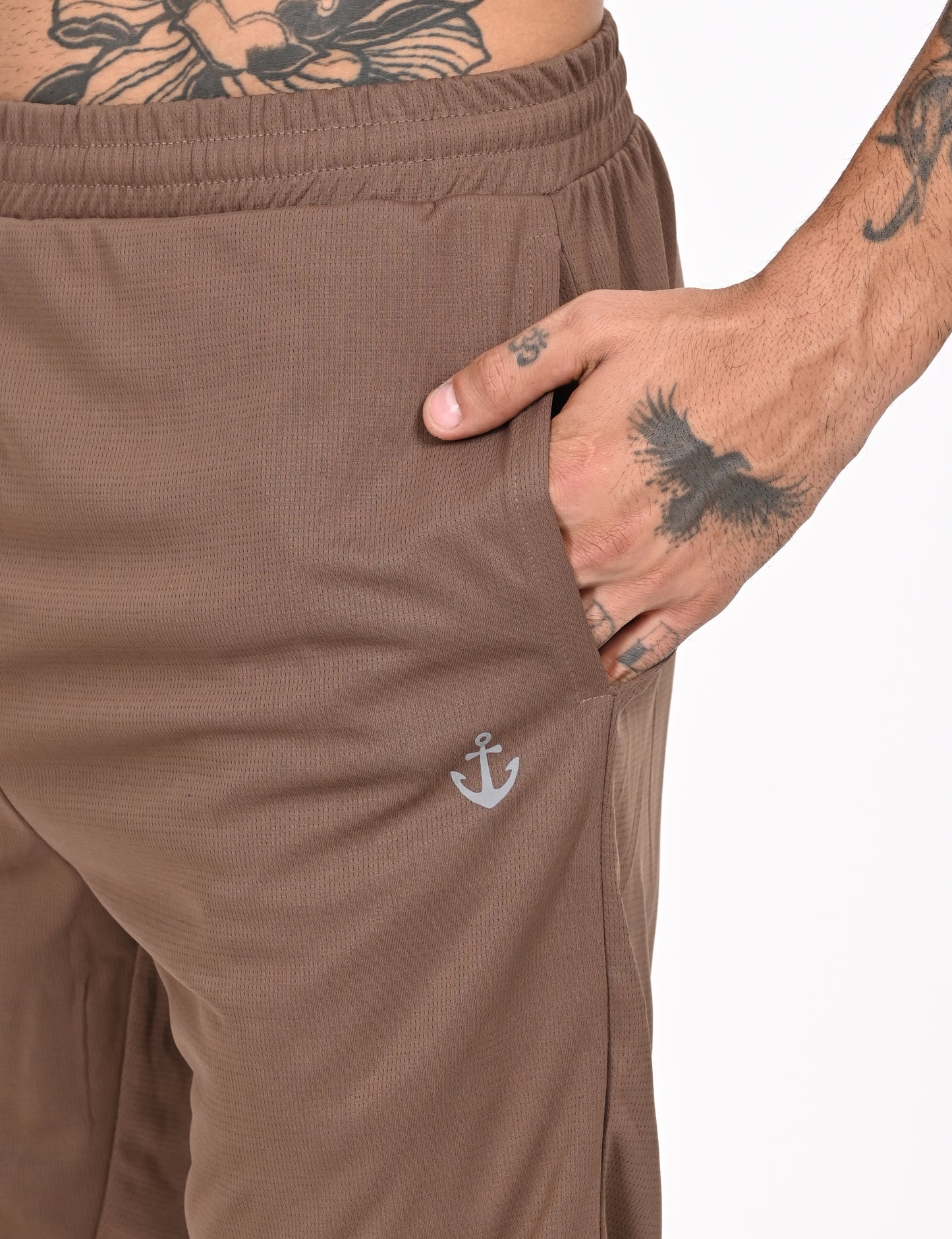 Brown Active Wear Shorts