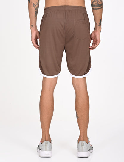 Brown Active Wear Shorts