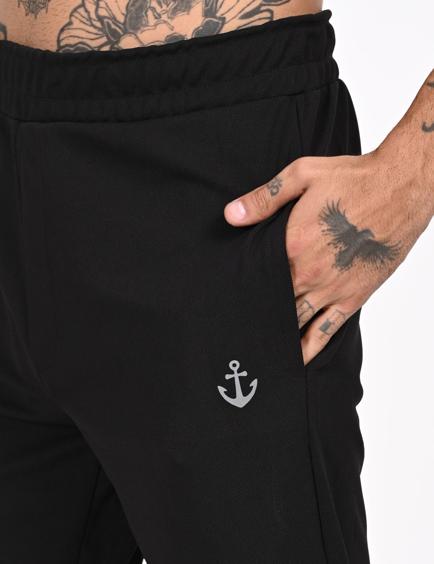 Black Active Wear Track Pant