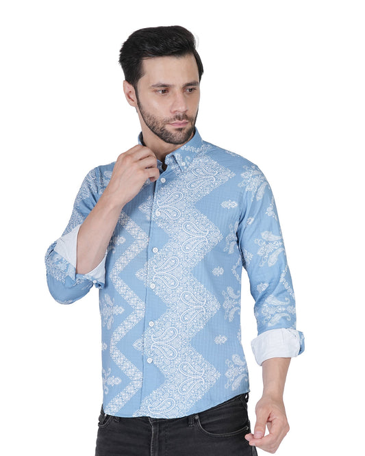 Popcorn Blue shirt